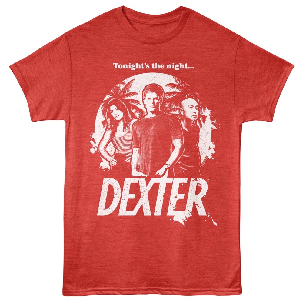 DEXTER MORGAN T-Shirt GROUP AND PALM TREES TV Show New Mens