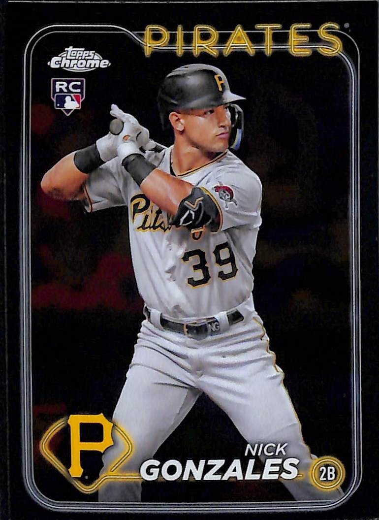 2024 Topps Chrome Nick Gonzales Base RC Pittsburgh Pirates #72