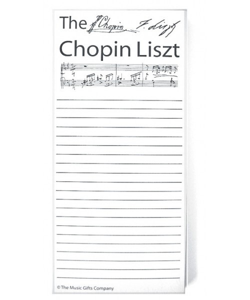 Notepad Chopin Liszt  Notepad Stationery  MGCCL01