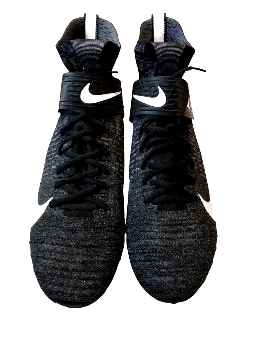 Nike Alpha Menace Elite 2 Flyknit Black Football Cleats AO3374-001  Men\'s  13 Nike Alpha Menace Elite 2 Flyknit Black Football Cleats  main image 4