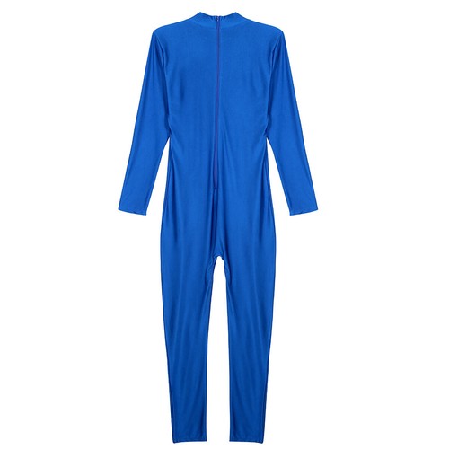 Herren Body Einteiler Bodysuit Langarm Ganzkörper Anzug Unitard Jumpsuit Overall - Picture 40 of 122