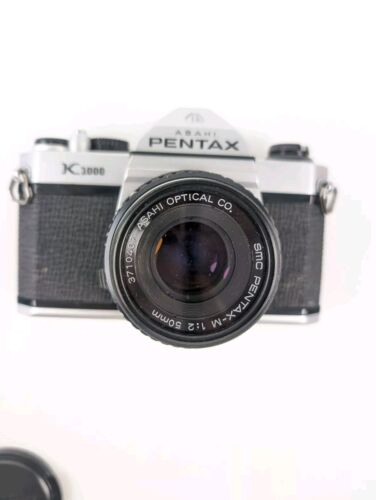 Asahi Pentax K1000 35mm SLR Film Camera w/ 50mm f/2 Lens ~ Film Tested - Picture 2 of 11