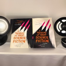 Treasury of Great Science Fiction Vol Set Of 2 HCDJ 1959 Doubleday Book Sci-Fi