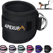 APEXUP Ankle Strap for Cable Machine, Ankle Resistance Bands, Cable Kick Back St