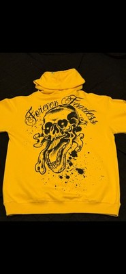 Watson Forever Fearless Yellow Graphic Pullover Hoodie