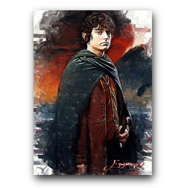 Frodo Baggins #6 Art Card Limited 20/50 Edward Vela Signed (Lord of the Rings -)