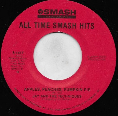 Jay  The Techniques - Apples Peaches Pumpkin Pie - Used Vinyl Reco - G8100z