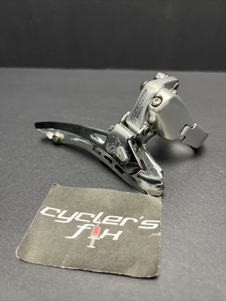 00's Campagnolo Record 32mm 9/10 Speed Clamp-on Front Derailleur
