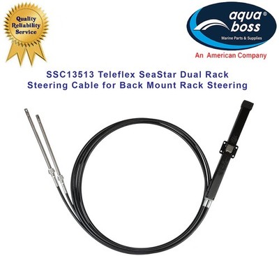 SSC13513 Teleflex SeaStar Dual Rack 13  Steering Cable for Back Mount Rack Steer