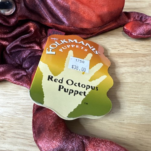 Folkmanis Puppets - 2974 Red Octopus Hand Puppet NWT - Picture 2 of 5