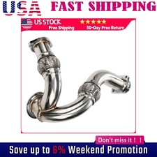 Y-pipe Up Pipe Turbo Install Gasket Clamp For 03 04 05-07 Ford 6.0 5c3z-6k854-ca