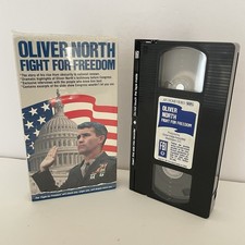 Oliver North - Fight For Freedom VHS 1987 American Freedom Coalition RARE VHS