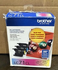 Genuine Brother LC71CL  Ink Cartridge Magenta Cyan Yellow EXP 11/2024