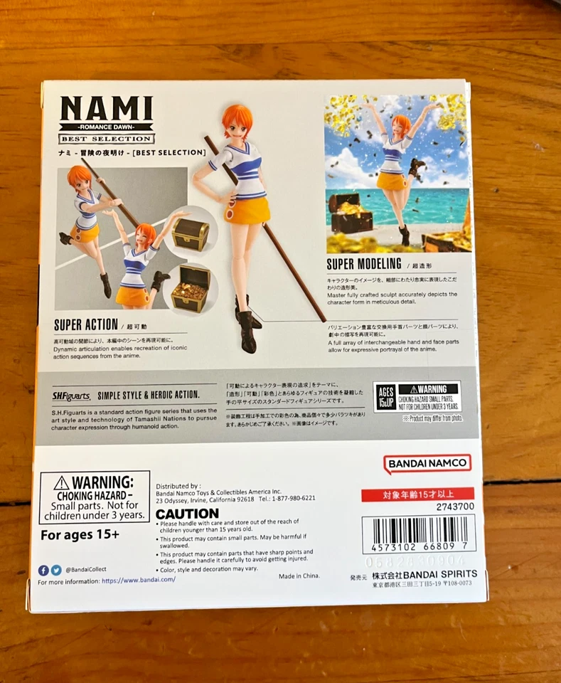 S.H.Figuarts One Piece Nami Romance Dawn Figure Bandai Tamashii Nations. - Image 2 of 4