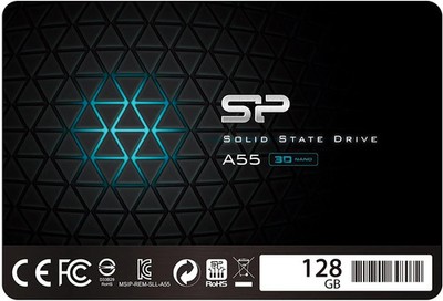 Silicon Power SU128GBSS3A55S25AH 128GB SSD SATA Hard Drive A55 3D NAND