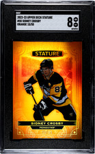 Sidney Crosby 2022 UD Stature Orange 15/55 SGC 8