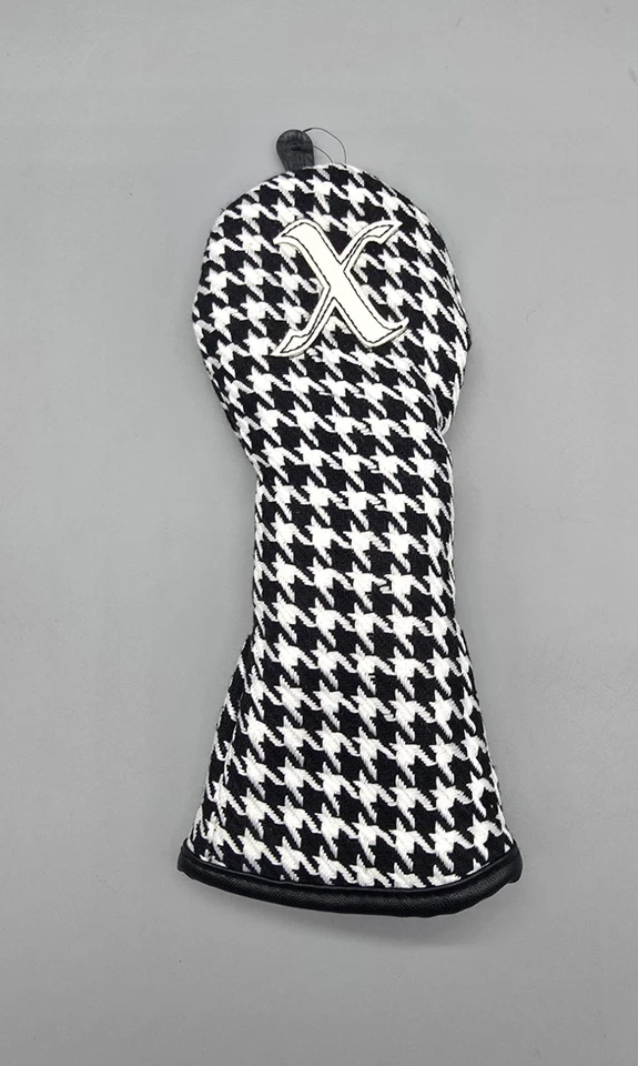 NOVO - Maxfli Vintage Coleção Híbrida Capa de Cabeça de Taco de Golfe Estampa Houndstooth - Imagem 2 de 4