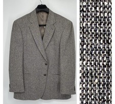 Croft  Barrow 100 Silk Blazer Men's 46L Basket Weave Sport Coat Jacket