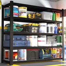 60  W Heavy Duty Garage Storage Shelf with Adjustable Shelves 5 Tier Garage Shelf