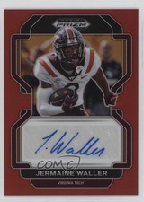 2023 Panini Prizm Draft Picks 2022 Update Red 102/199 Jermaine Waller Auto 0nr3