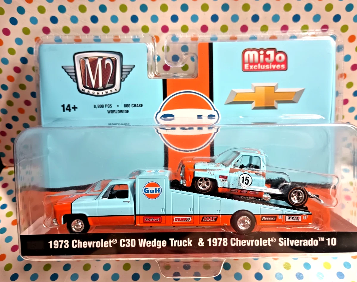 M2 MACHINES AUTO-HAULERS 1973 Chevy Cheyenne Super 30 Dually 1 de 750 pièces CHASE EUR 94,87