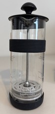 Ninja Easy Frother 5 Oz Milch French Press Methode Glas Schwarz Silber Neu