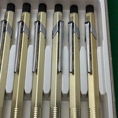 Rare NOS Vintage Caran D'ache Fixpencil 2mm 882 Set Gold Colored