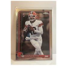 Shedeur Sanders Topps  Chrome 2024 Rookie #315 Cleveland Browns NFL