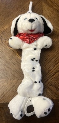 VTG Kids II Dalmatian Puppy Dog Musical Plush Baby Pull Toy Blue Eyes Bandana 