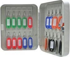 Cathedral Products 20 Key Capacity Lockable & Wall Mountable Key Cabinet, White