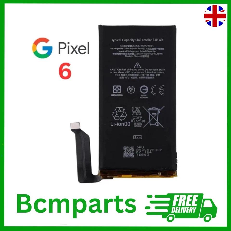 Genuine Google Pixel 6 GMSB3 Internal Battery 4614 mAh G730-05942-01 Uk Stock