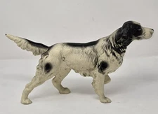 VINTAGE ENGLISH SETTER POINTER DOG HUBLEY? CAST IRON STATUE DOORSTOP 15"