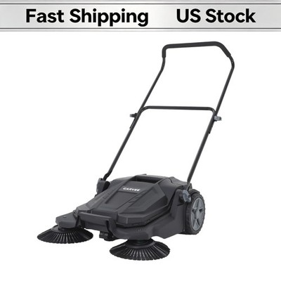 Yard Walkway 25.6'' Hand Push Walk Behind Manual Push Floor Sweeper