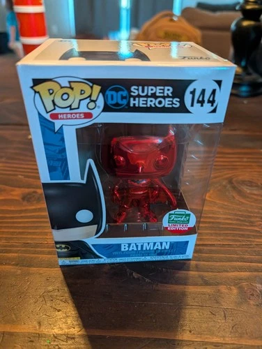 Funko Pop! Vinyl: DC Universe - Batman - (Chrome) - Funko (Exclusive) #144
