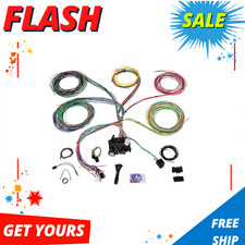 New Universal 21 Circuit Wiring Harness Kit Extra Long Wire 17 Fuses Standard Co New Universal 21 Circuit Wiring Harness Kit Extra Long Wire 17 Fuses Standard Co