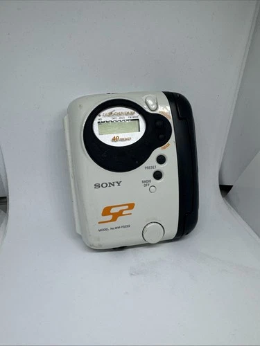 Vintage Sony Walkman WM-FS222 Cassette Player AM/FM/Weather Radio MEGA BASS