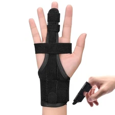 Full Trigger Finger Splint - Hand and Wrist Brace Support for Sprains, Large 