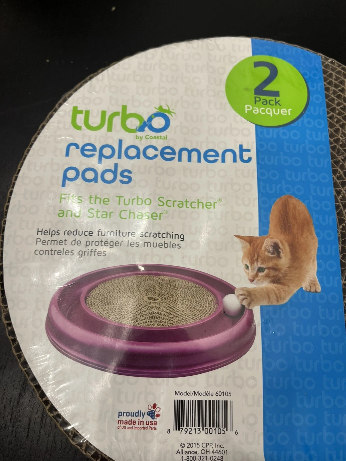 Bergan Turbo Cat Scratcher Refill – 4 Pads 2 per Pack