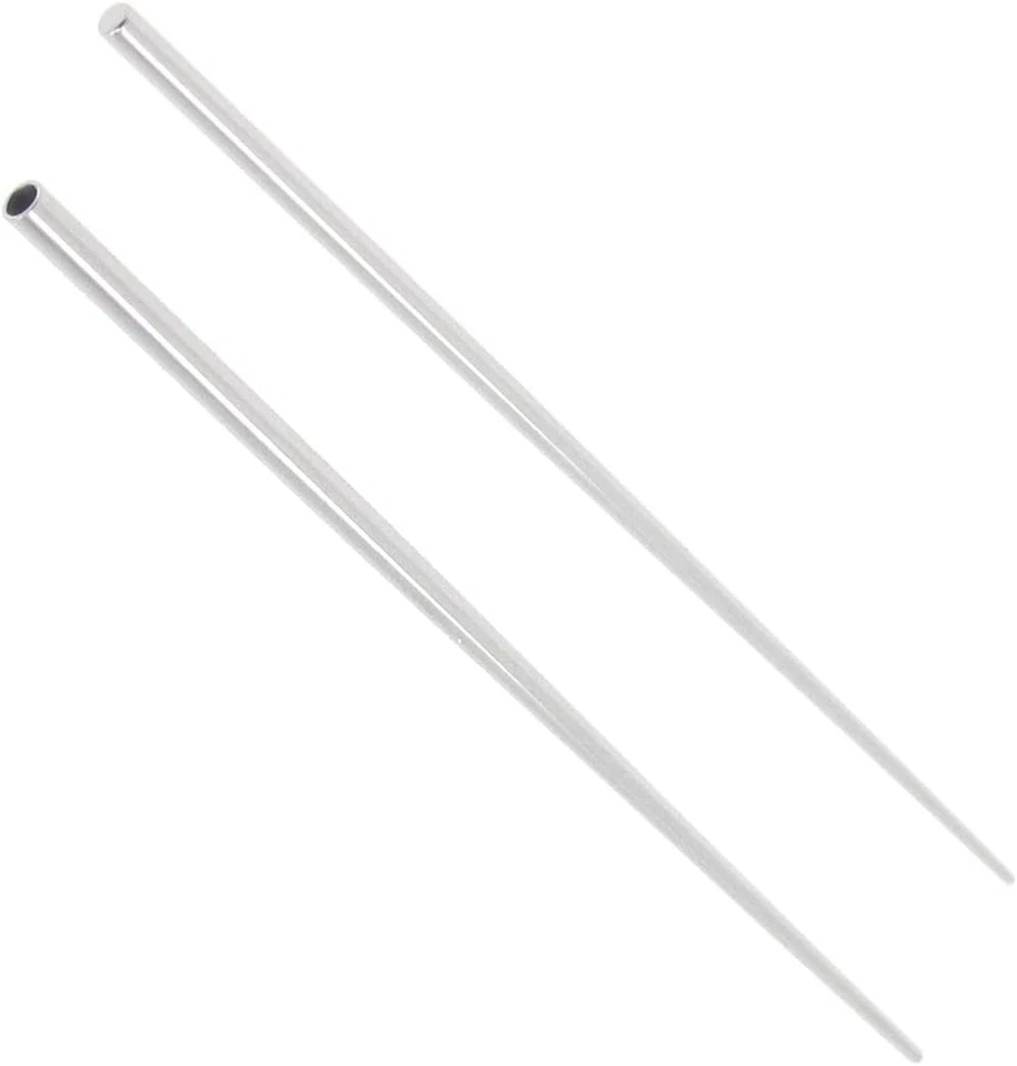 Pasadores de inserción cónicos de acero inoxidable 316L - Kit de perforación corporal de 2 piezas (20G a 0G) Foto 3 de 4