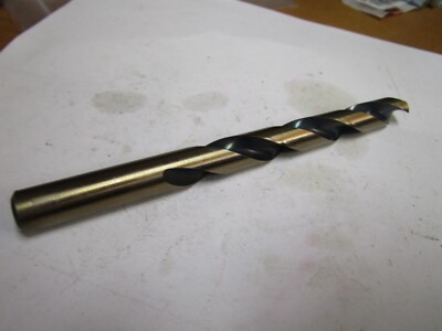 31/64'' Hi-Molybdenum Steel 135° Split Point Black and Gold Finish Jobber Drill