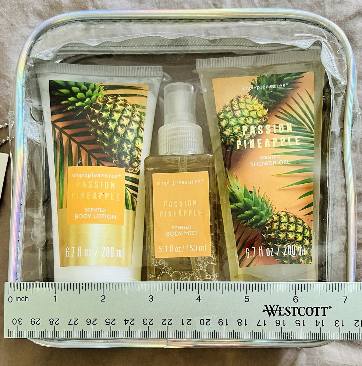 Simple Pleasures Passion Pineapple Body Lotion, Mist, Shower Gel