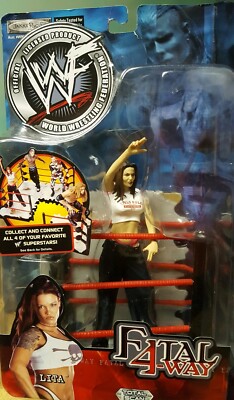 2001 WWF WWE Fatal 4 Way Lita Jakks Pacific Pro Wrestling