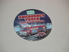 HESS 2005 EMERGENCY TRUCK & RESCUE VEHICLE CASHIER BUTTON MINT