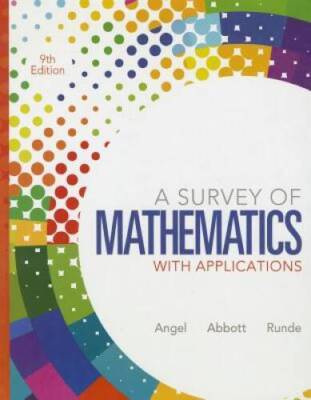 A Survey of Mathematics with Applications (9th Edition) - Hardcover ...