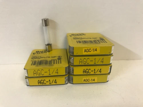 LOT OF (30) NEW OLD STOCK! BUSSMANN 1/4A 250V FUSE AGC-1/4