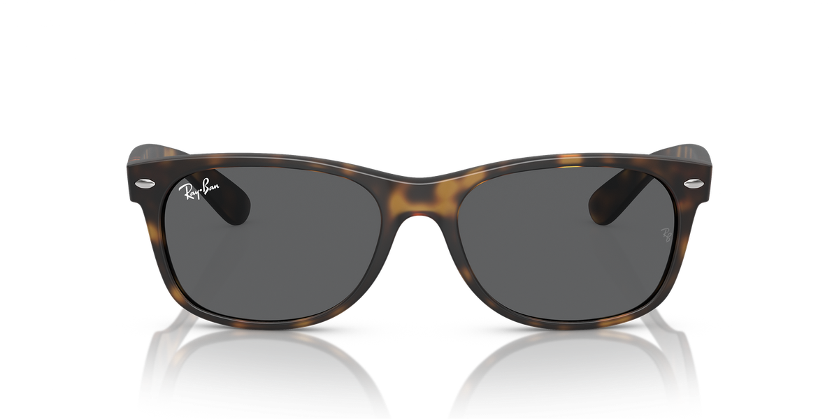 Ray-Ban New Wayfarer Matte Havana/Dark Grey 58 mm Sunglasses