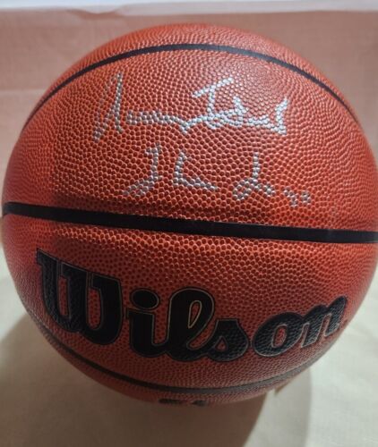 Jerry West "The Logo" Wilson Basketball Signed Autograph JSA Inscribed AUTO - Photo 1/3
