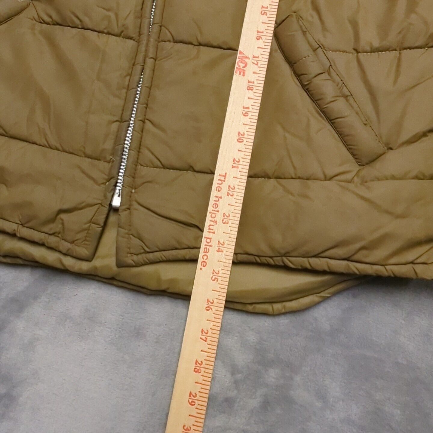 VINTAGE Lee Vest Mens XL Brown Puffer Jacket Stor… - image 5
