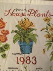 Vintage Fabric Curtain Panel Of Popular Houseplants Dated 1983 — photo 2