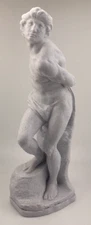 MICHELANGELO RENAISSANCE SCULPTURE THE REBELLIOUS SLAVE  9.8 INCH/250 MM